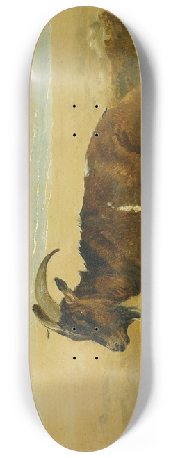 Thomas Sidney Cooper - The Lone Mourner 8.25 inch art skate deck
