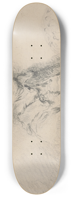 Thomas Worlidge - Rembrandt in a fur hat 8.25 inch art skate deck