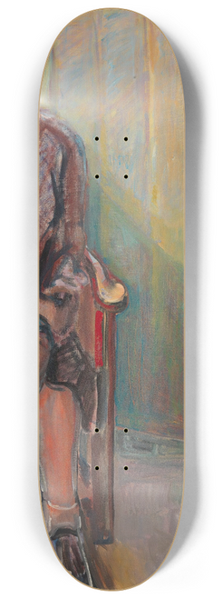 Thorvald Erichsen - Seated Woman in an Interior 8.25 inch art skate deck