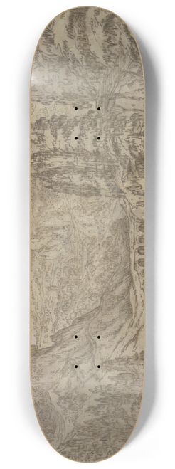 Tobias Verhaecht - Gebirgslandschaft mit hoher Steinbrcke 8.25 inch art skate deck