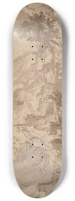 Tobias Verhaecht - Mountainous Landscape with Tobias and the Angel 8.25 inch art skate deck