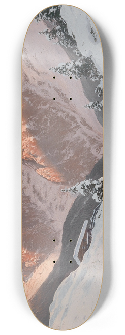 Toni Haller - The Kaisertal in the Evening Light 8.25 inch art skate deck
