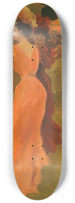 Tony Minartz - Dancing under Lanterns 8.25 inch art skate deck