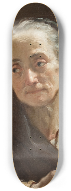 Ubaldo Gandolfi - Head of an Old Woman 8.25 inch art skate deck