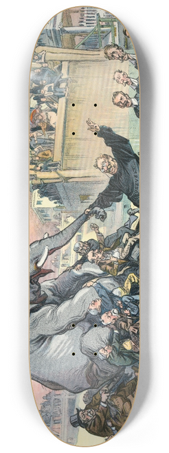 Udo Keppler - Salvation is free, but it doesnt appeal to him 8.25 inch art skate deck