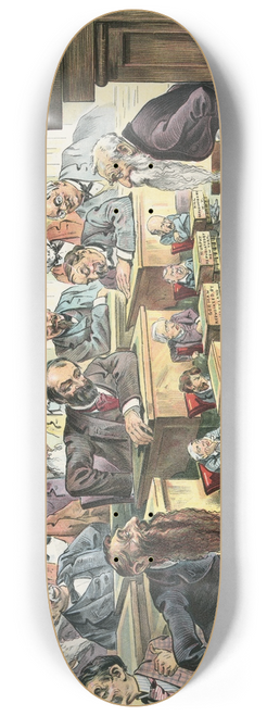 Udo Keppler - Shrunk to their proper size at last  an edifying sight in the United States Senate 8.25 inch art skate deck