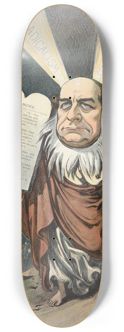 Udo Keppler - The Democratic Moses and his selfmade commandments 8.25 inch art skate deck