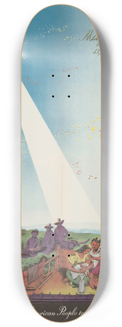 U.S. Information Agency - May the Peace of Christ be with You 8.25 inch art skate deck