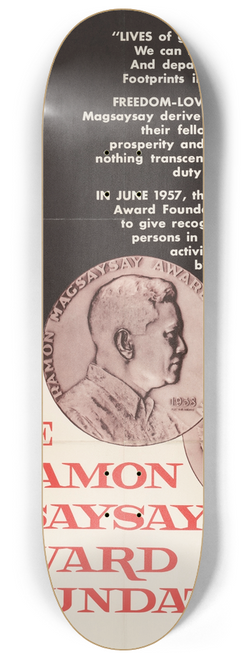 U.S. Information Agency - The Ramon Magsaysay Award Foundation 8.25 inch art skate deck