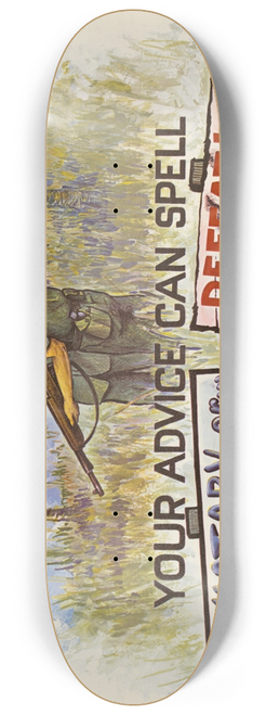 U.S. Information Agency - Your Advice Can Spell Victory or Defeat 8.25 inch art skate deck
