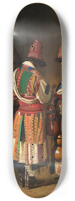 Vasily Vereshchagin - Dervishes in Festive Attire 8.25 inch art skate deck
