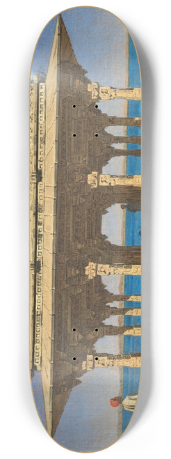 Vasily Vereshchagin - Evening on a Lake. A Pavilion on the Marble Embankment in Rajnagar (Udaipur principality) 8.25 inch art skate deck