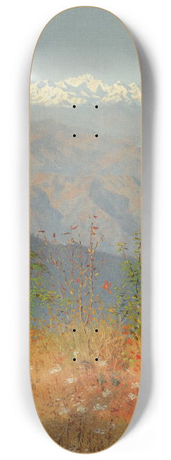 Vasily Vereshchagin - Sunset In The Himalayas 8.25 inch art skate deck
