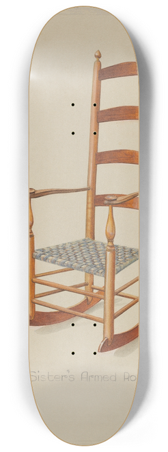 Victor F. Muollo - Shaker Rocking Chair 8.25 inch art skate deck