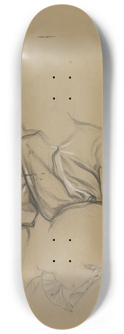 Victor Mller - Details des Gewands des Hamlet aus Hamlet und Horatio auf dem Kirchhof 8.25 inch art skate deck
