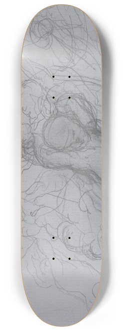 Victor Mller - Floating cherubs 8.25 inch art skate deck