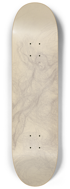Victor Mller - Mnnlicher und weiblicher Akt auf rasendem Pferd 8.25 inch art skate deck