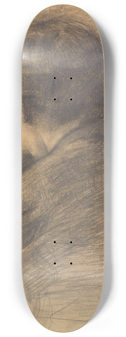 Vilhelm Hammershi - Self-Portrait seen from behind 8.25 inch art skate deck