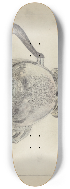 Vincent Carano - Silver Teapot 8.25 inch art skate deck