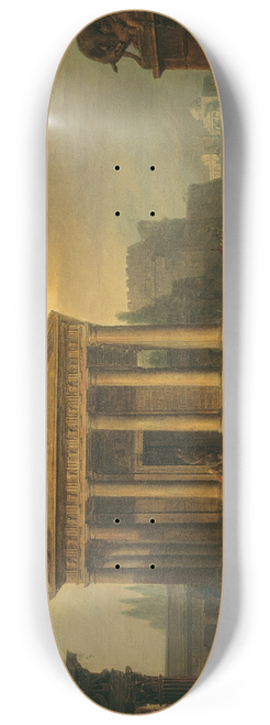 Vinzenz Fischer - Sacrifice In Front Of A Roman Temple 8.25 inch art skate deck