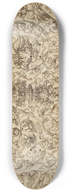 Virgil Solis - Design for a Frieze of Grapevines 8.25 inch art skate deck