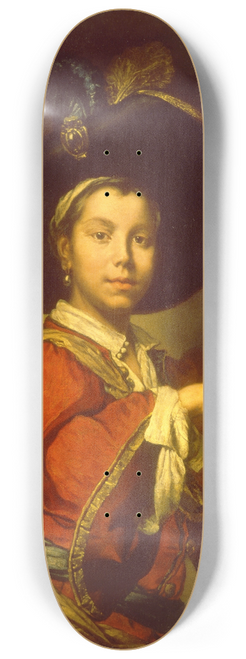 Vittore Ghislandi - Portrait of a Young Man 8.25 inch art skate deck