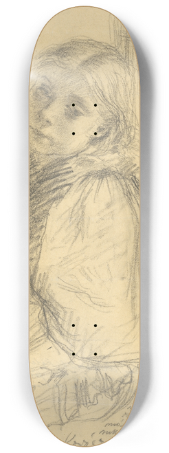 Vladimr Kov - Little Girl in a Blouse with Large Sleeves 8.25 inch art skate deck