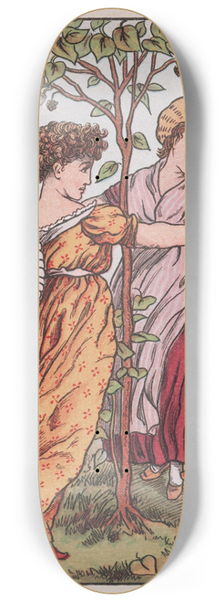 Walter Crane - The Mulberry Bush 8.25 inch art skate deck
