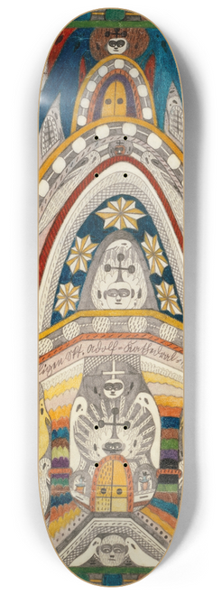 Adolf Wlfli - West=Frontt des Zehntheiligen Skt. Adolf=Kathedral=Schiffes in, Skt. Adolf=Heim 8.25 inch art skate deck