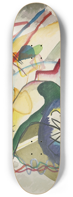 Wassily Kandinsky - Draft for Picture with a white border I 8.25 inch art skate deck