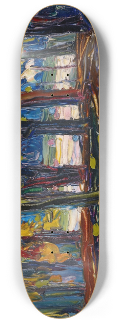 Wassily Kandinsky - In the park of St. Cloud  Fall II 8.25 inch art skate deck