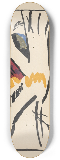 Wassily Kandinsky - Klnge Pl.04 8.25 inch art skate deck