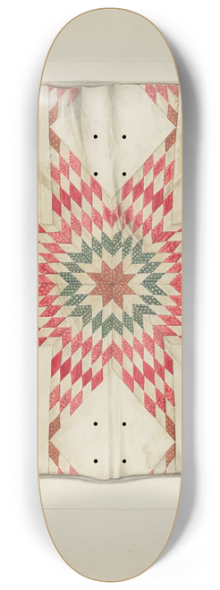 Wilford H. Shurtliff - Hand Made Quilt 8.25 inch art skate deck