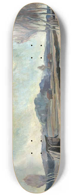 August Kratzer - Moorlandschaft bei Bad Aibling 8.25 inch art skate deck