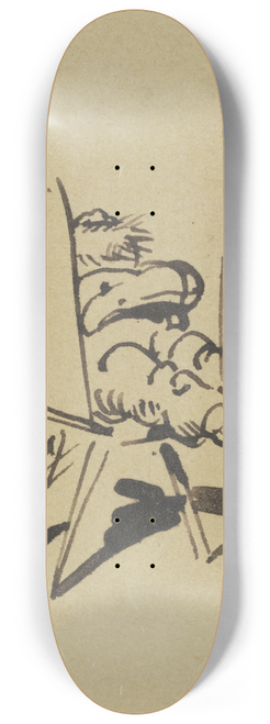 Wilhelm Busch - Besonders auch versumt er nie ; Des Beines Muskelenergie 8.25 inch art skate deck
