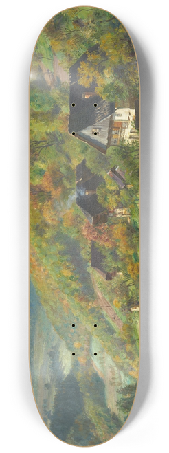 Wilhelm Gustav Friedrich Hasemann - Karfunkelstadt 8.25 inch art skate deck