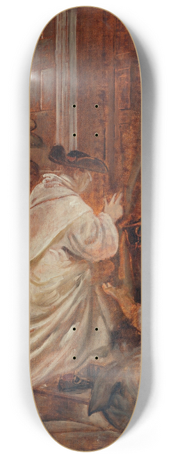 Wilhelm Marstrand - Cardinal blessing beggars at the church doors 8.25 inch art skate deck