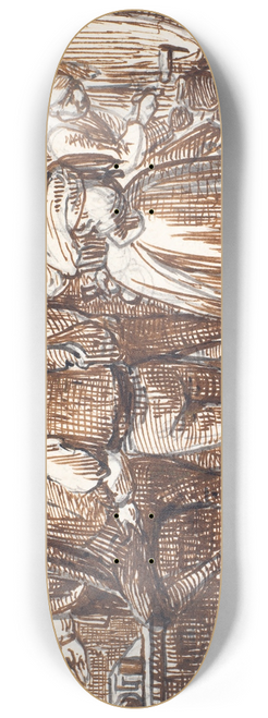 Wilhelm Marstrand - Vinen prves i klderen 8.25 inch art skate deck