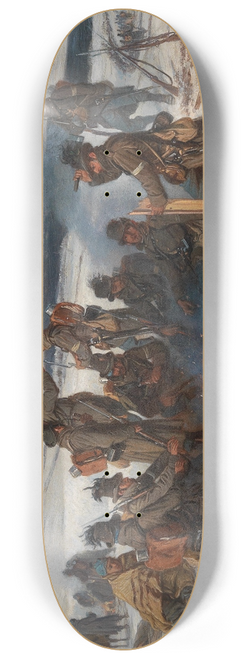 Wilhelm Richter - Soldiers Resting 8.25 inch art skate deck