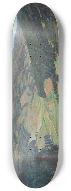 Wilhelm Trbner - Blick in den Odenwald 8.25 inch art skate deck