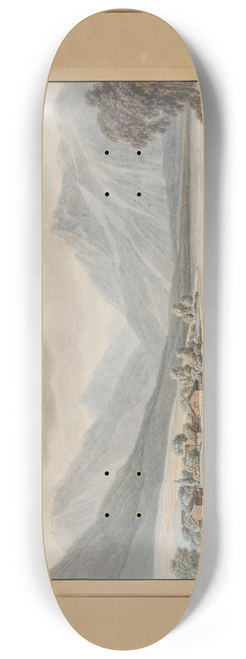 Wilhelm von Kobell - Schliersee (Vue du Lac Nomm Schlier-See) 8.25 inch art skate deck