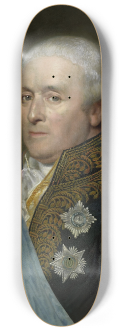Willem Bartel van der Kooi - Adriaen Pieter Twent (1745-1816), Count of Rosenburg, Minister of Inland Waters, Minister of the Interior and Chamberlain to King Louis Napoleon 8.25 inch art skate deck