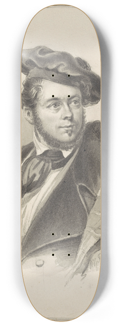 Willem George Frederik Heijmans - Zelfportret van Willem George Frederik Heijmans 8.25 inch art skate deck