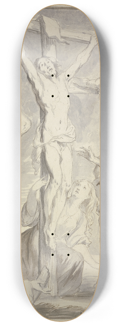 Willem Jacob Herreyns - Christus und der Schcher am Kreuze 8.25 inch art skate deck