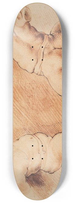 Willem Panneels - Kentaur betvunget af Amor Antik skulpturgruppe To studier af Amor, den ene set fra hjre, den anden bagfra 8.25 inch art skate deck