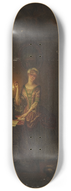 Willem Thans - Sealing a letter with wax 8.25 inch art skate deck