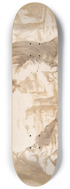 Willem van Oordt - St. John the Baptist Pointing to Christ 8.25 inch art skate deck