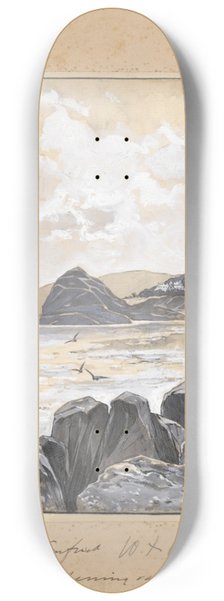 Willem Wenckebach - Rotsachtige baai 8.25 inch art skate deck