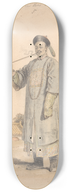William Alexander - A Mandarin in his Court Dress 8.25 inch art skate deck