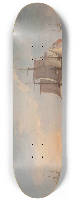 William Anderson - Sailors Pushing Off From Shore To Join The Fleet 8.25 inch art skate deck